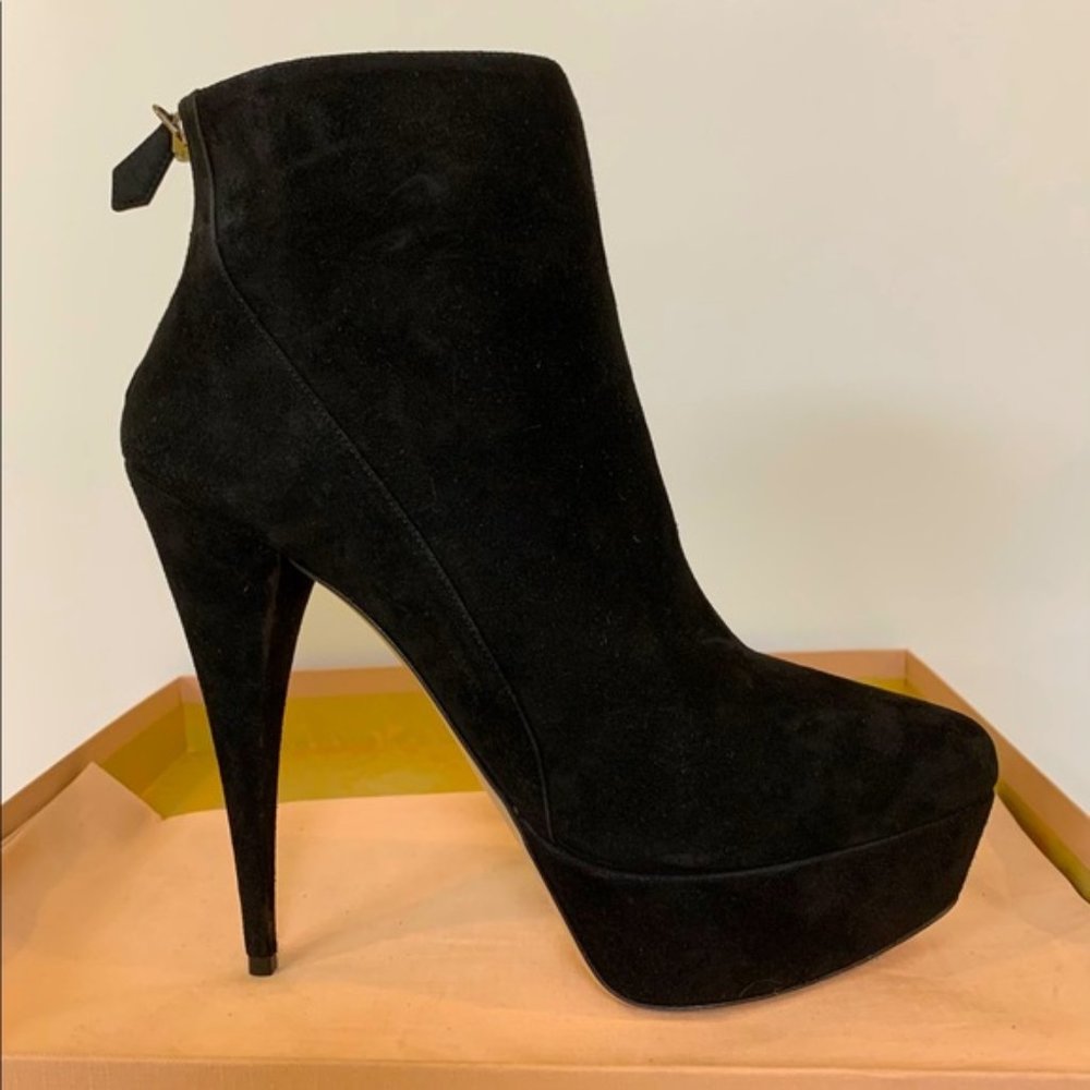 Miu Miu - Suede Platform Ankle Boots (Brand New)